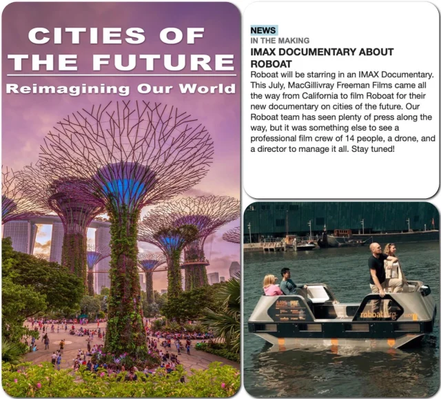 We are thrilled to share this announcement from @ams_institute - Roboat is hitting the big screen! 🎥 The project will be featured in a documentary titled “Cities of the Future” filmed by @macfreefilms 🎬 Catch the premiere in October 2023!  #roboat #documentary #senseableamsterdamlab #senseablecitylab #comingsoon
