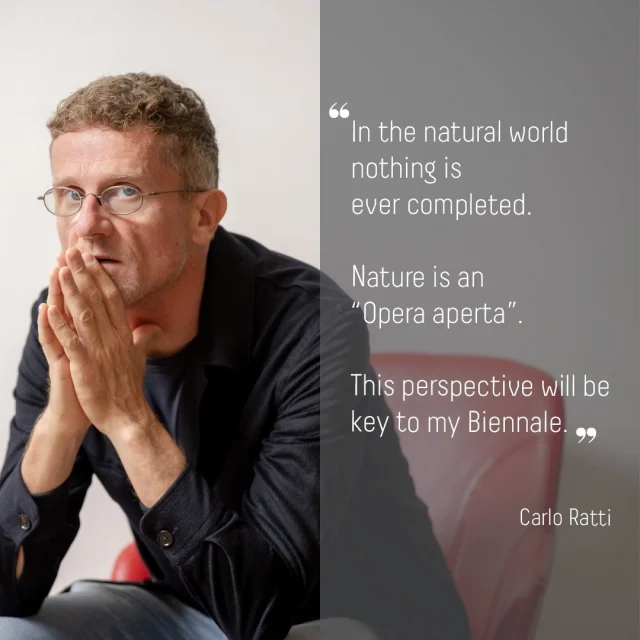 “At a time of crisis, we need to embrace a collaborative approach to design” tells Carlo in a recent interview for La Repubblica.  As a curator, Carlo wants to put together an exhibition that highlights innovation in thought and diversity of opinion.  Read and discover the Curator first statement in BIO. And follow us to be updated!  #BiennaleArchitettura2025 #IntelliGens #CarloRatti #LaBiennaleDiVenezia #BiennaleArchitettura @labiennale 
📷 @ave_zz